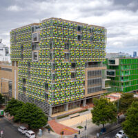 WMP's UEAN building in Colombia is a cradle-to-cradle inspired building built for students studying cradle to cradle circular economy principles.